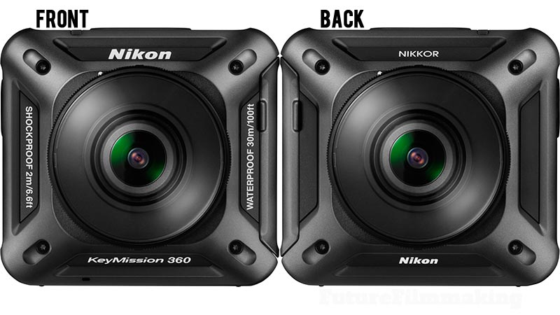 Nikon KeyMission360 front and back
