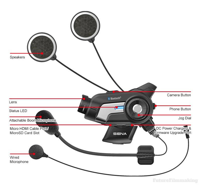 sena 10c camera communicator features