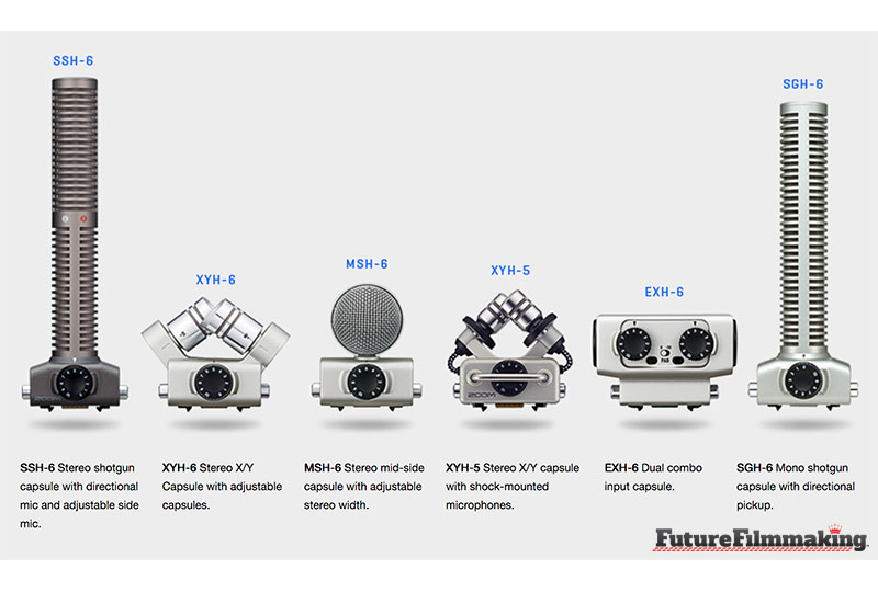 zoom F1 Field Recorder capsule options FutureFilmmaking